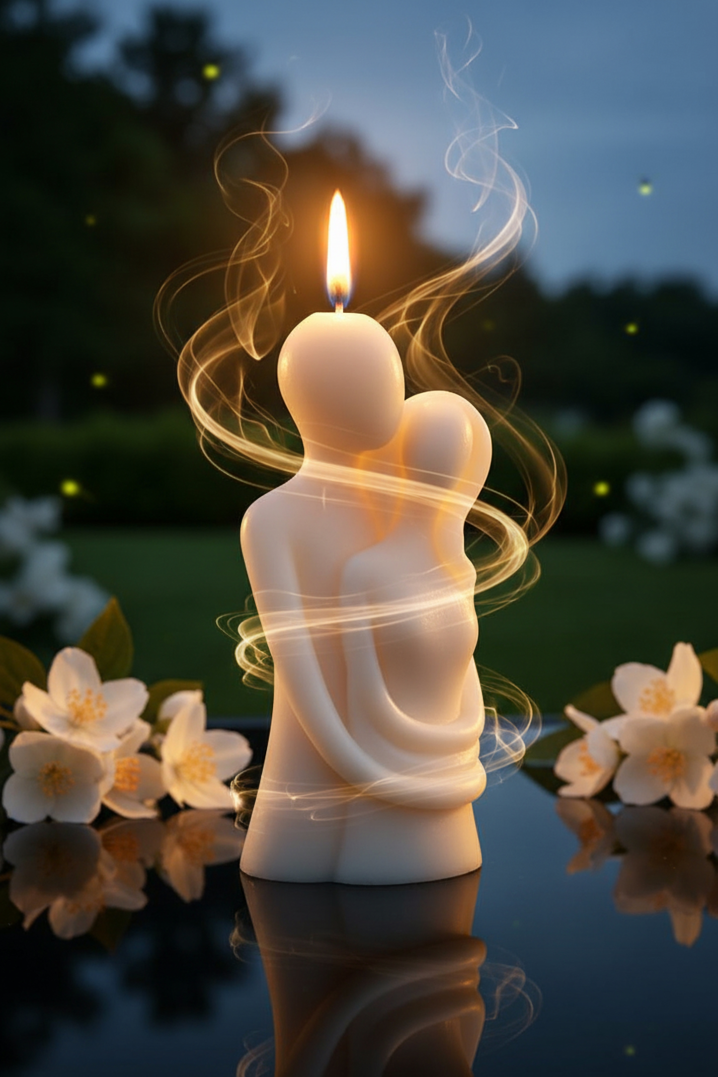 Eternal Embrace Luxury Scented Couple Candle – Romantic Decorative Sculpture for Home Décor & Gifting