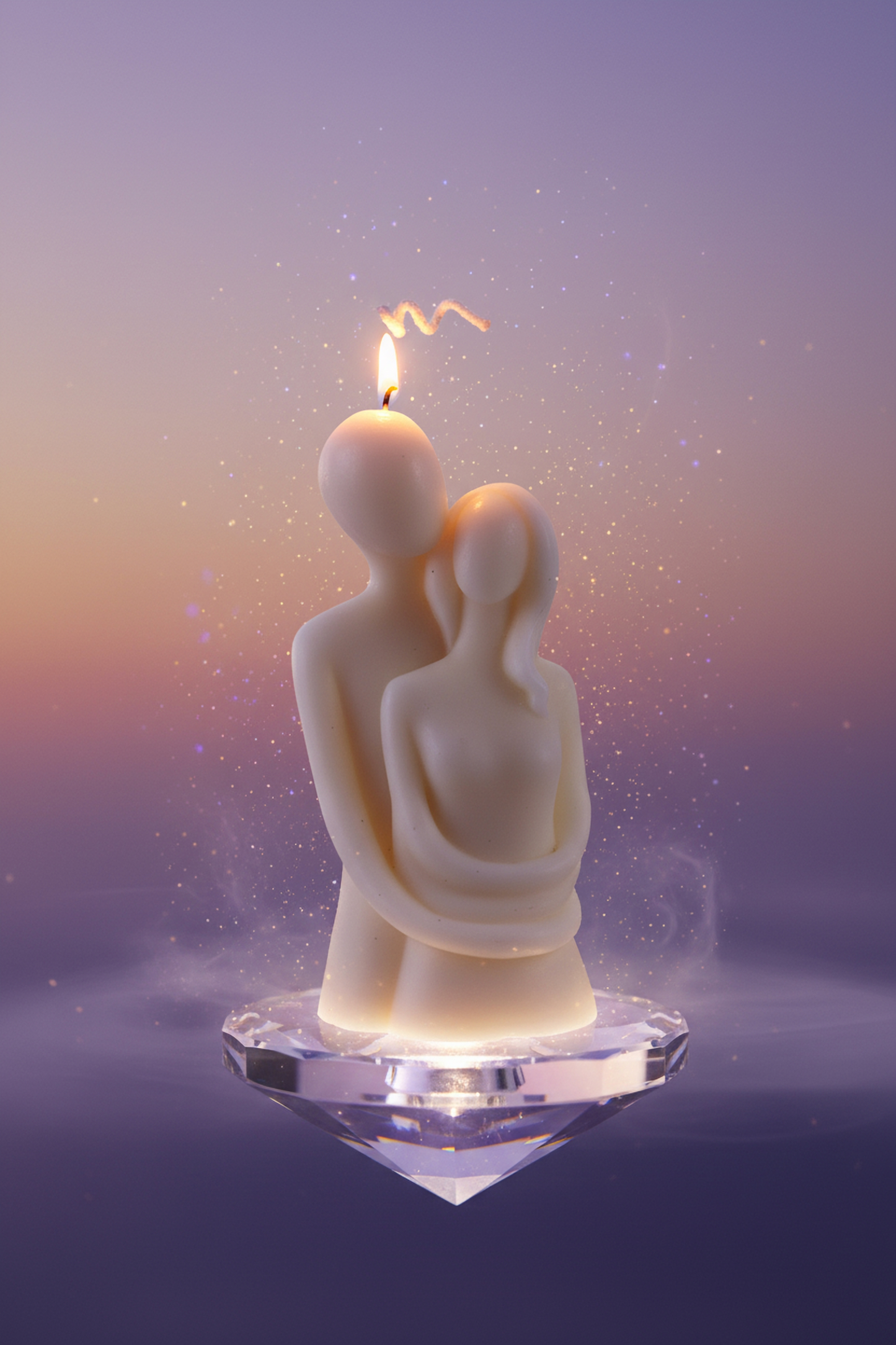 Eternal Embrace Luxury Scented Couple Candle – Romantic Decorative Sculpture for Home Décor & Gifting