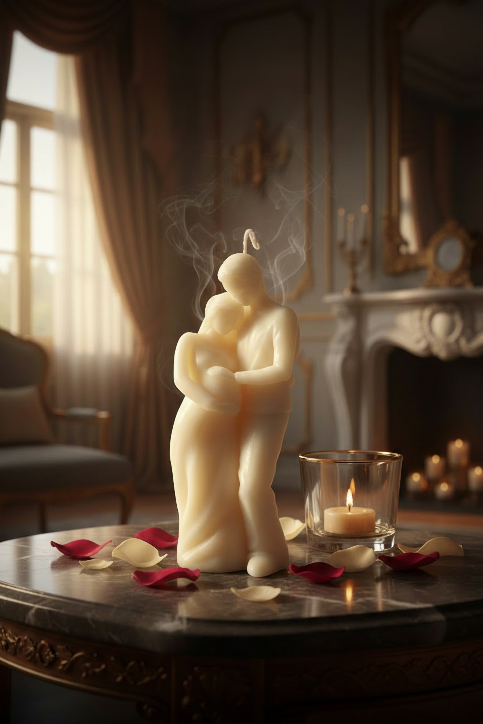 Couple Embrace Scented Candle | Romantic Gift for Anniversary Wedding - Sugandhit