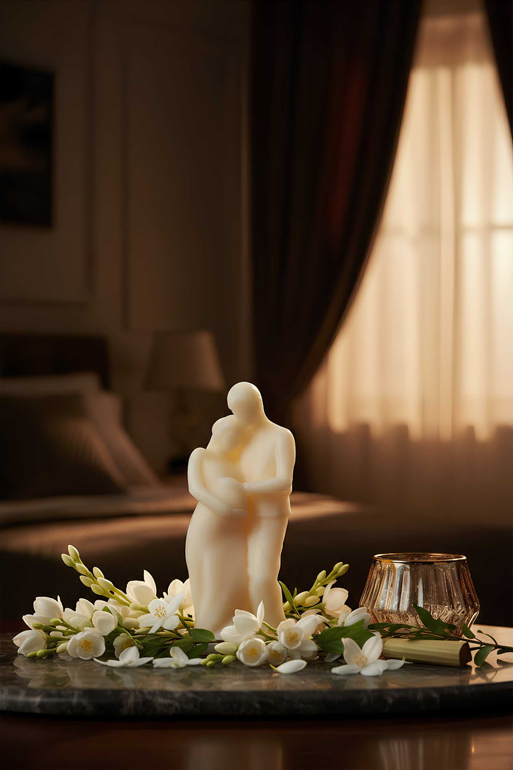 Couple Embrace Scented Candle | Romantic Gift for Anniversary Wedding - Sugandhit